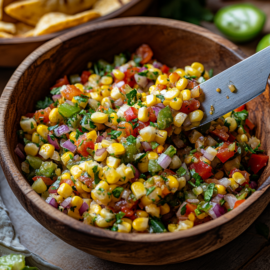 Grilled Shrimp Bowl with Avocado, Corn Salsa & Creamy Sauce