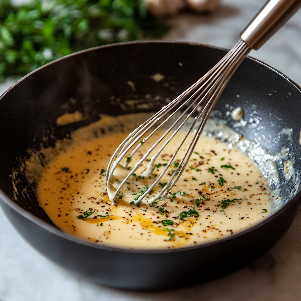 Chicken Steak with White Garlic Sauce