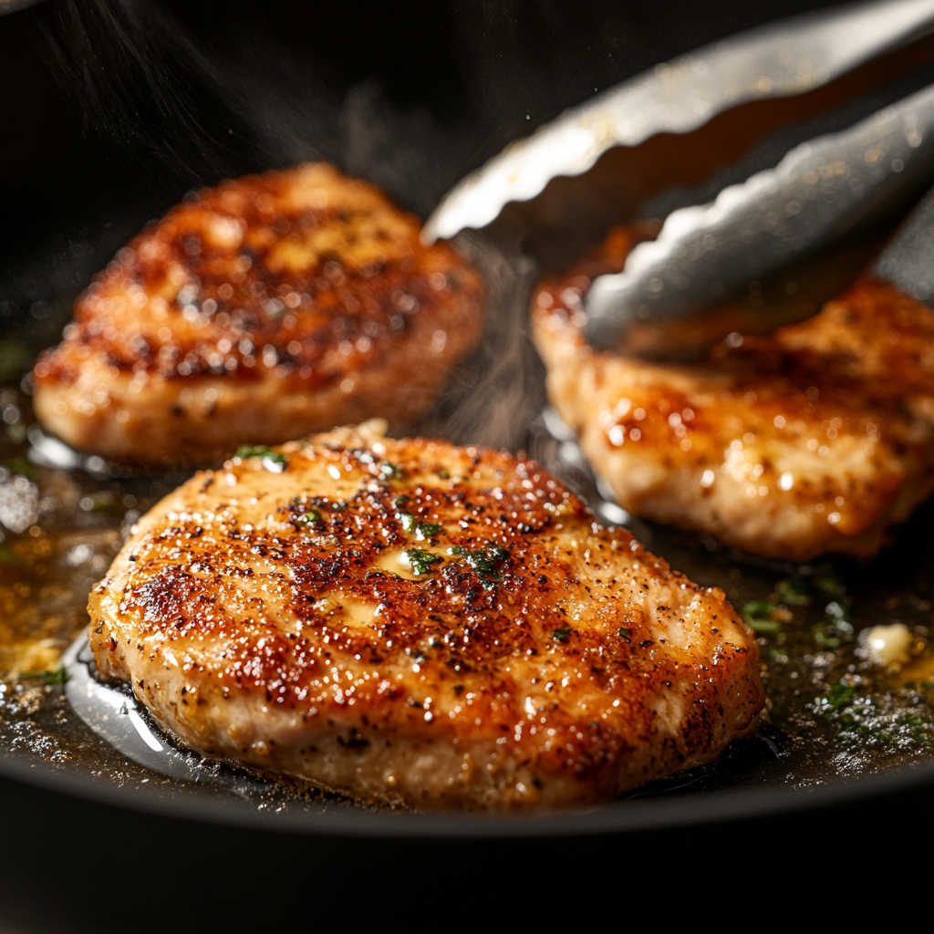 Chicken Steak with White Garlic Sauce