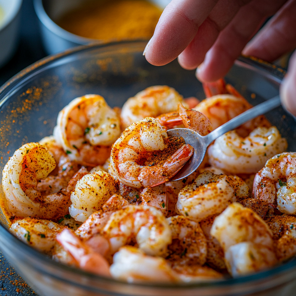 Grilled Shrimp Bowl with Avocado, Corn Salsa & Creamy Sauce