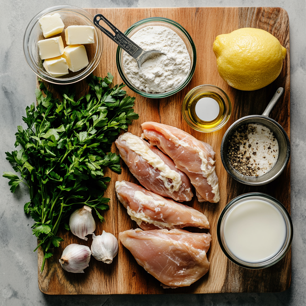Chicken Steak with White Garlic Sauce