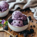 Black Raspberry Chocolate Chip Ice Cream