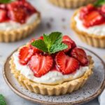 Whipped Cottage Cheese Strawberry Salsa Tarts