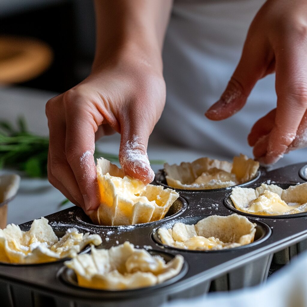 Chocolate Avocado Mousse Tortilla Cups