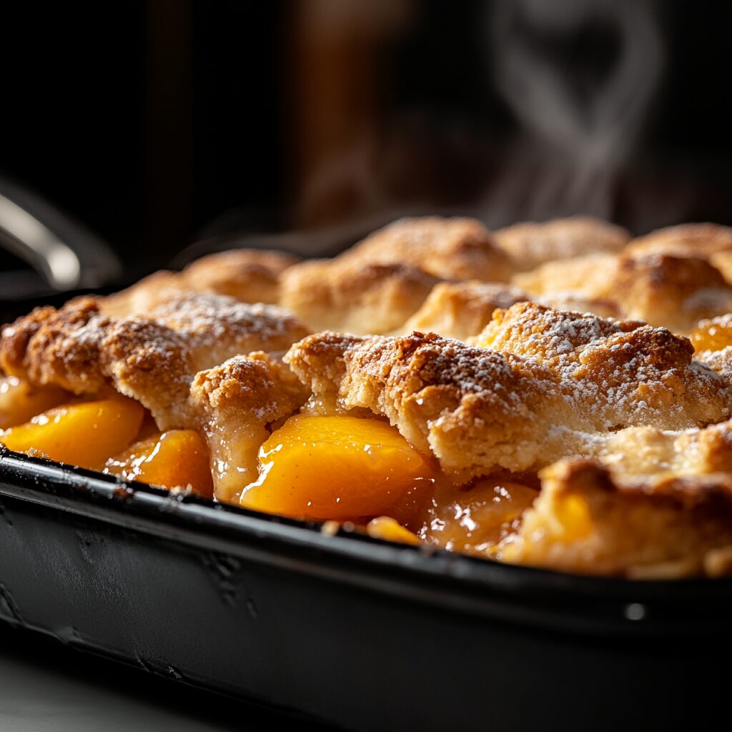 Sourdough Peach Cobbler