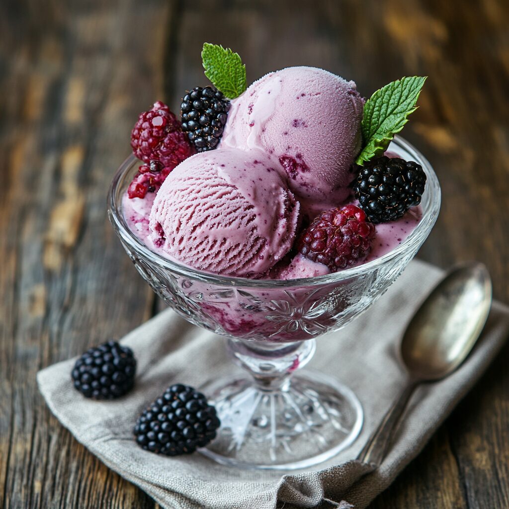 ice cream black raspberry