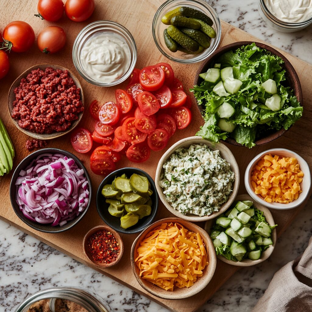 burger bowl meal prep​