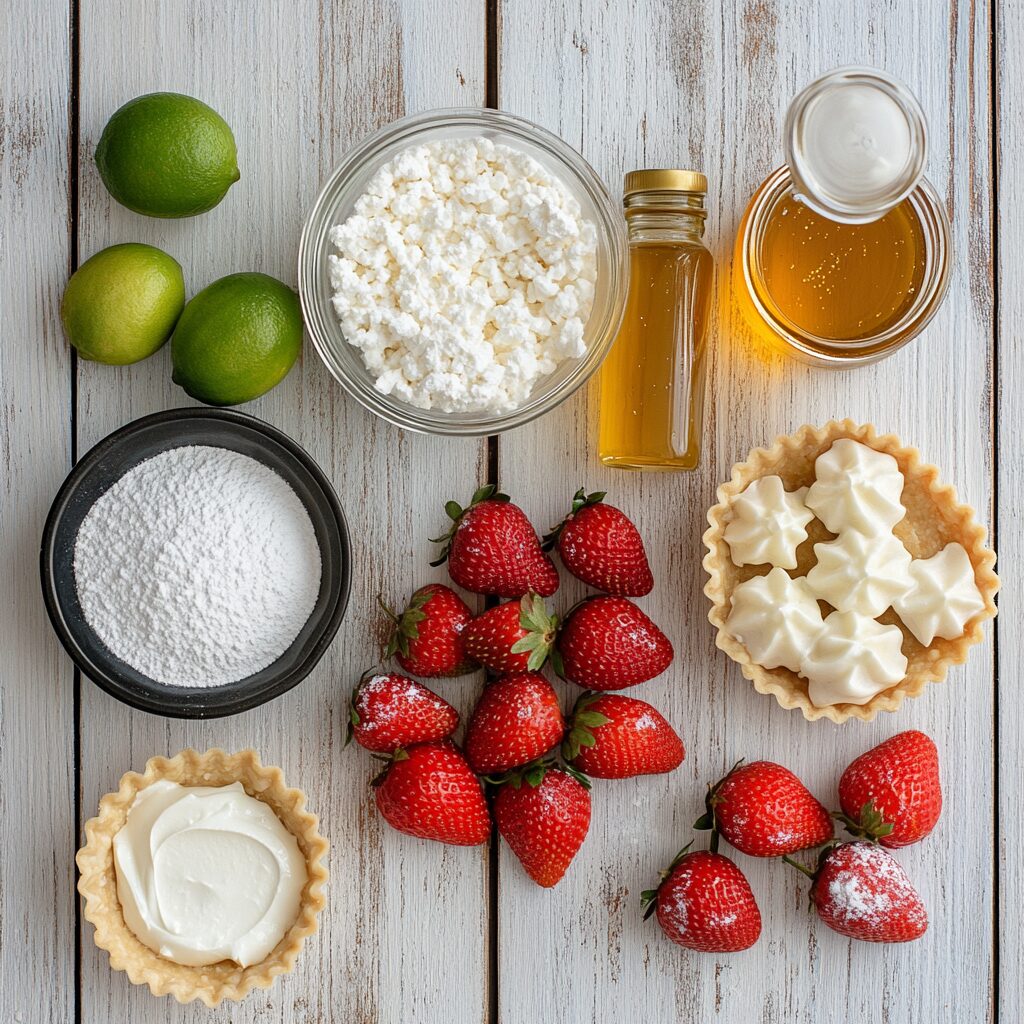 Whipped Cottage Cheese Strawberry Salsa Tarts