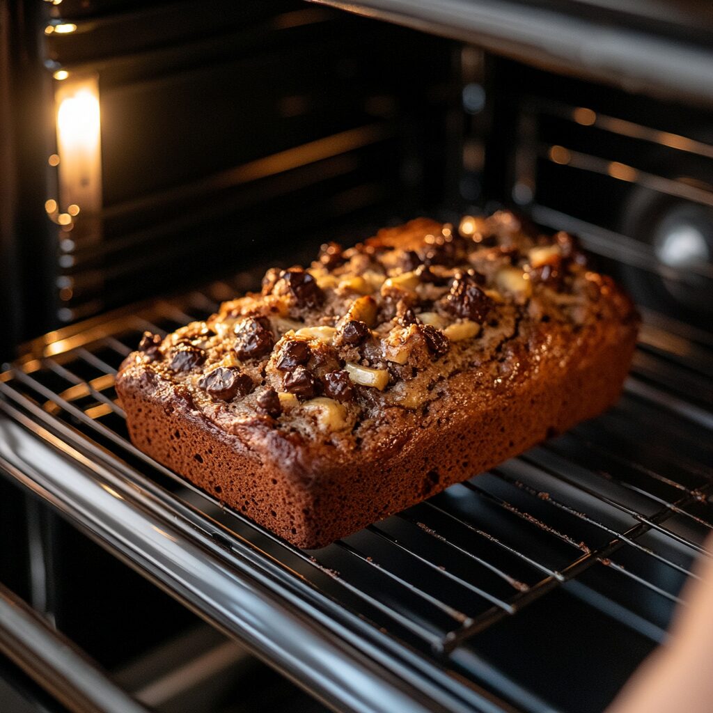 Nutella Chunks Banana Loaf moist and fluffy