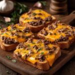 Cheeseburger Garlic Toast