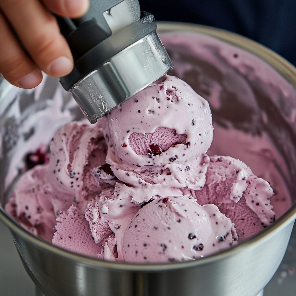 ice cream black raspberry