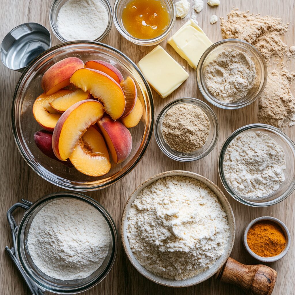 Sourdough Peach Cobbler