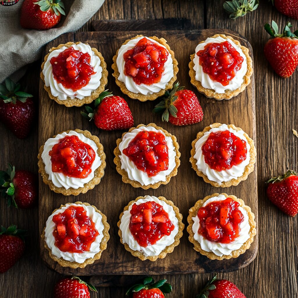Whipped Cottage Cheese Strawberry Salsa Tarts