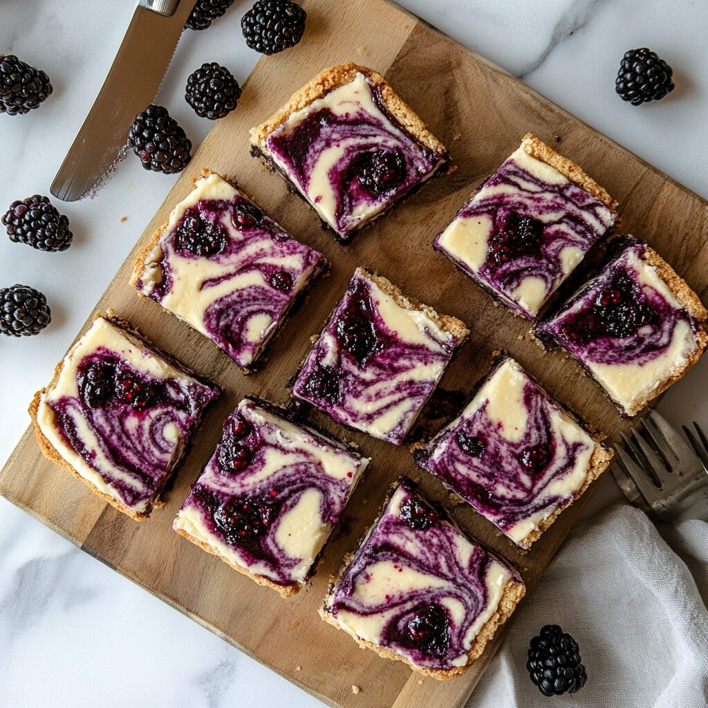 Black Raspberry Cheesecake Bars