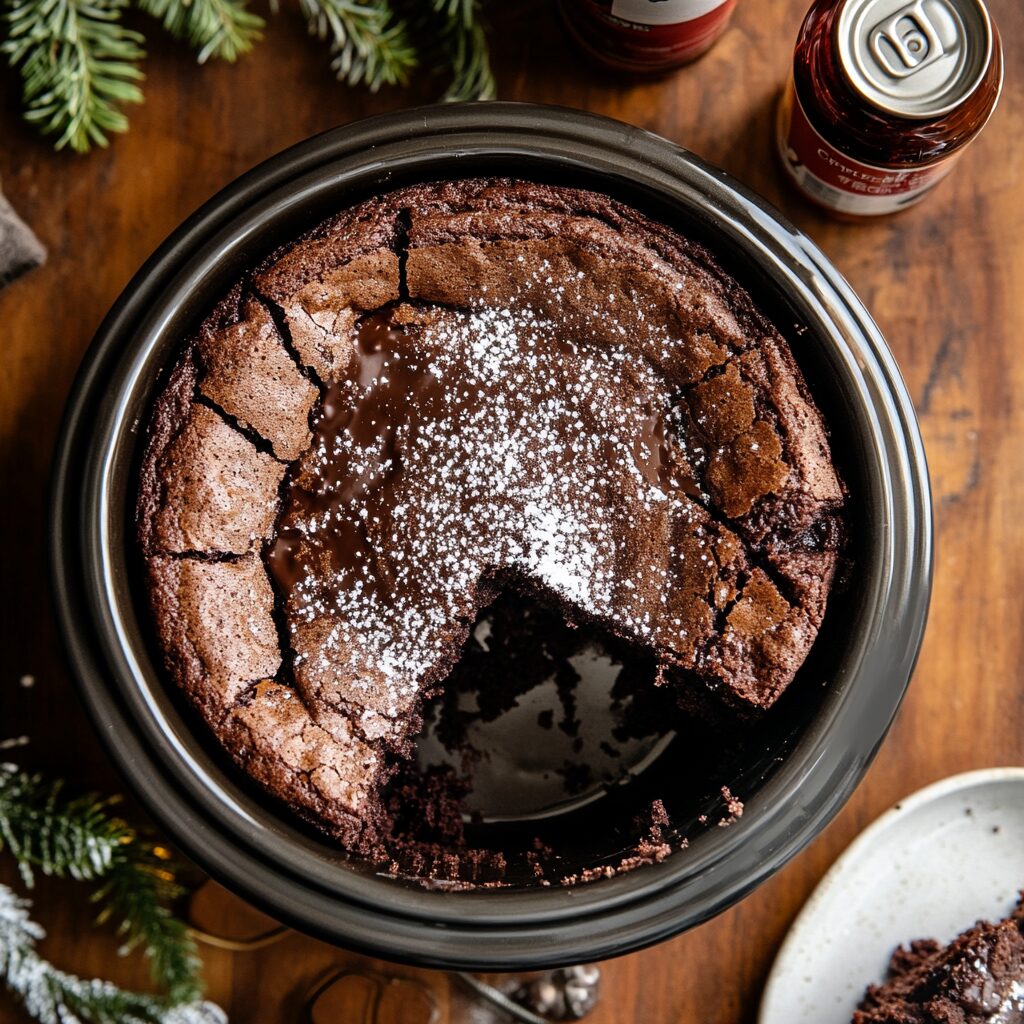 2 Ingredient Crockpot Cake