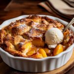 Sourdough Peach Cobbler