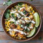 street corn chicken rice bowl