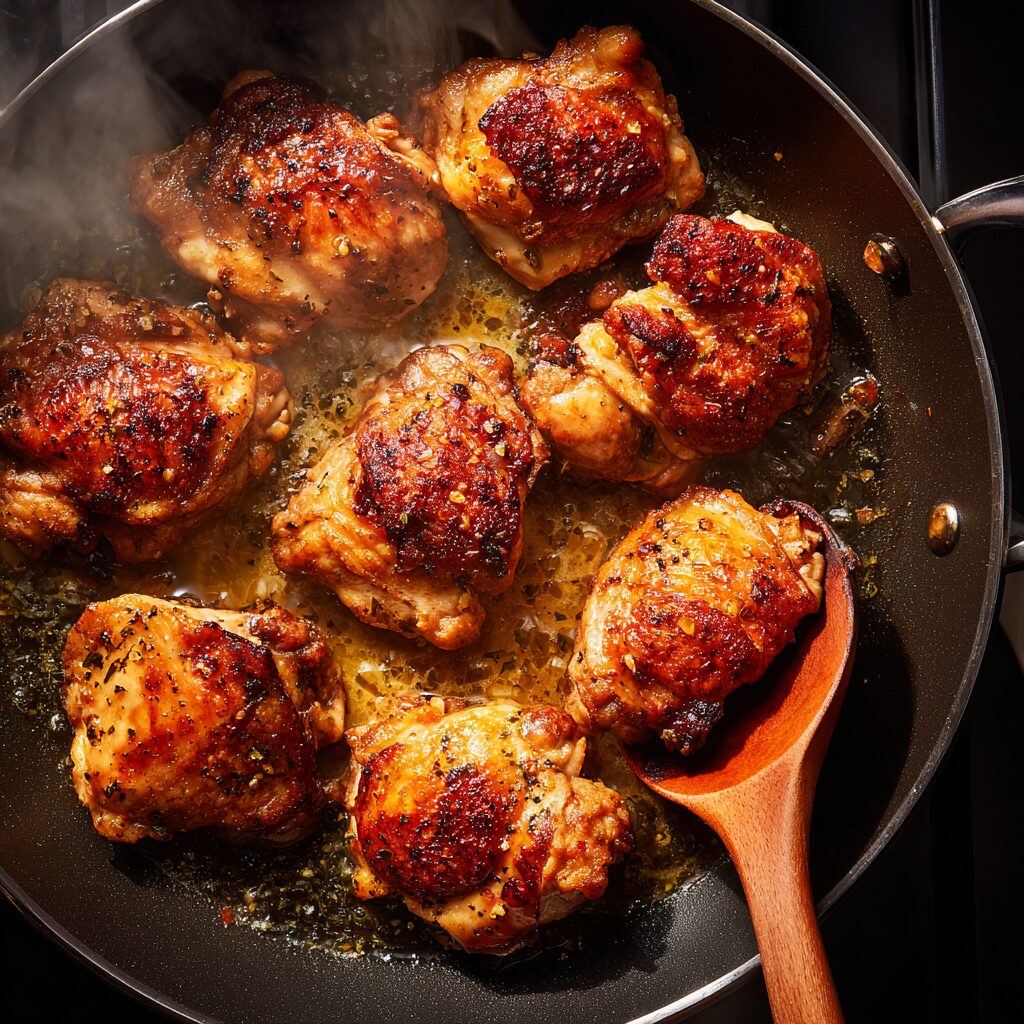 Garlic Butter Chicken Bites with Creamy Parmesan Pasta