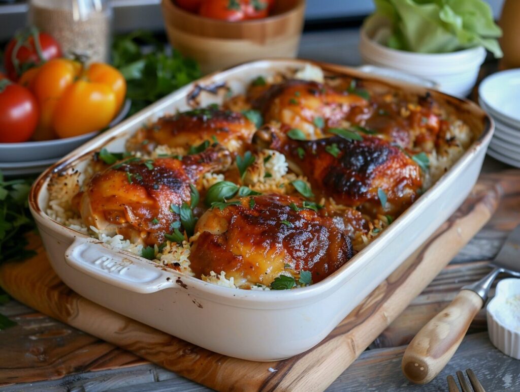 Smothered Chicken and Rice