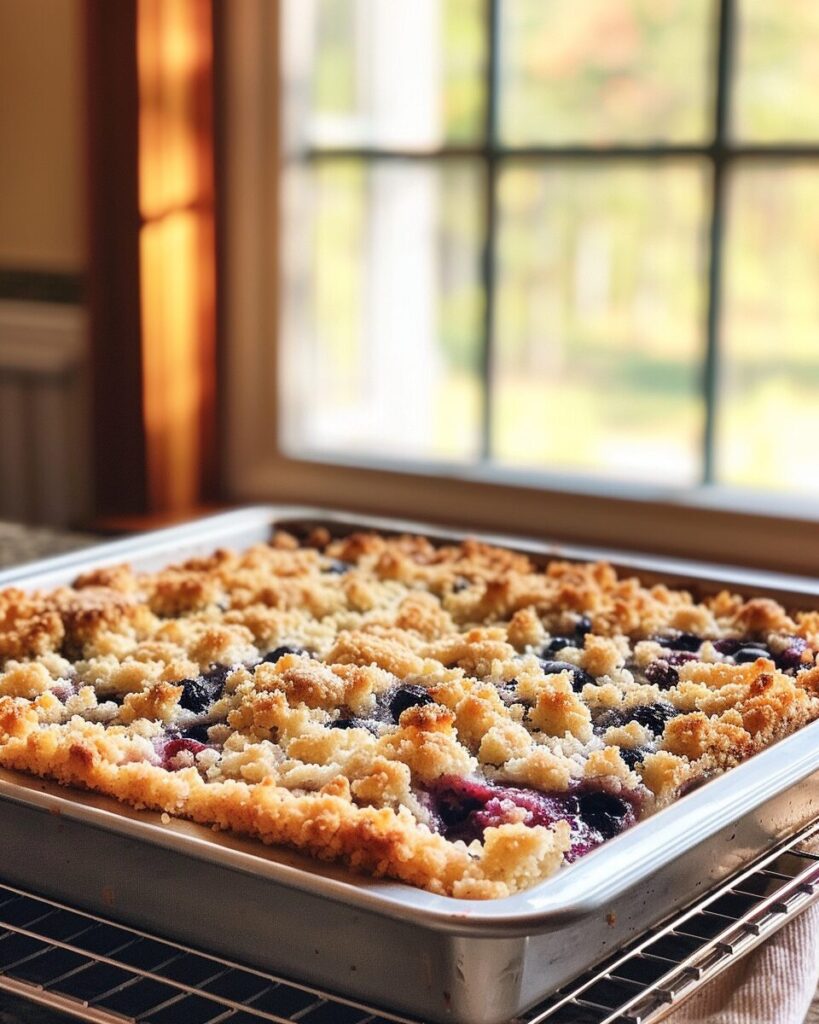 blueberry cream cheese crumb cake