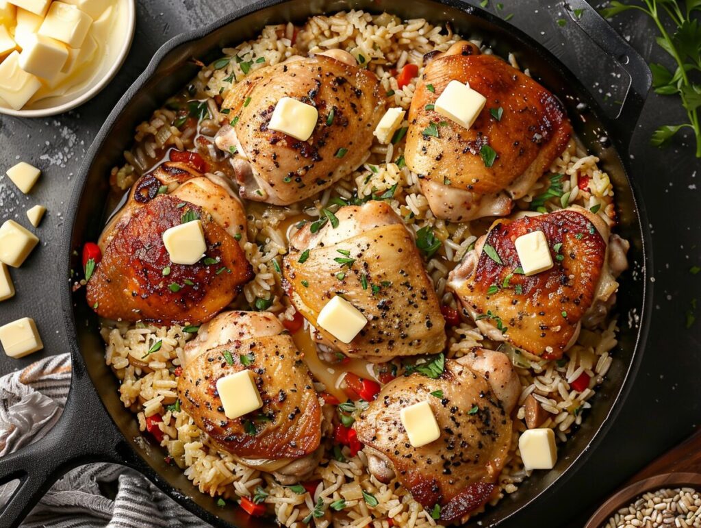 Smothered Chicken and Rice